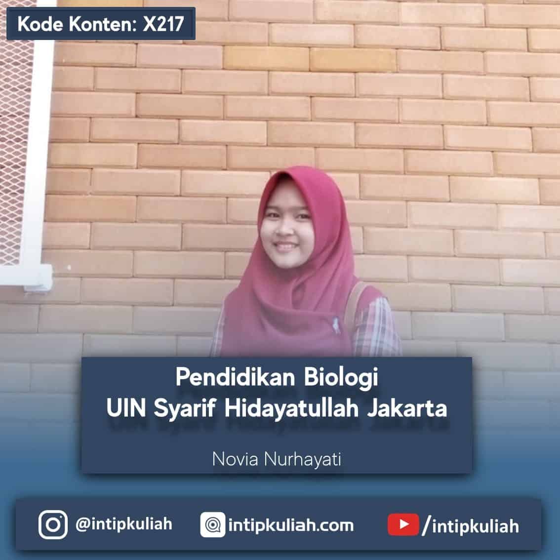 Pendidikan Biologi UIN Syarif Hidayatullah Jakarta (Novi)