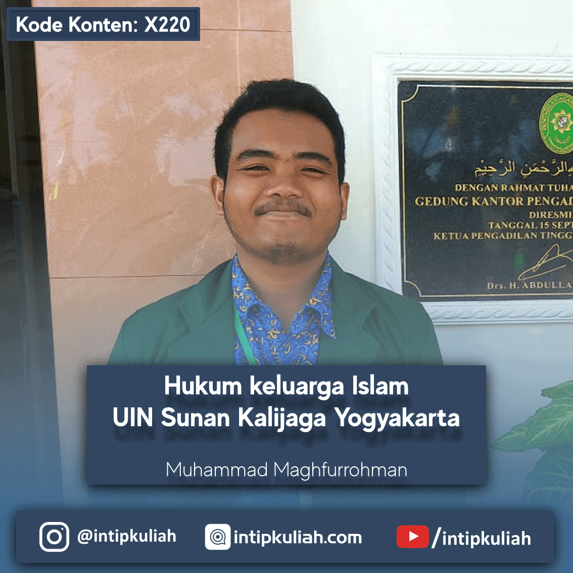 Hukum Keluarga Islam UIN Sunan Kalijaga Yogyakarta (Maghfur)