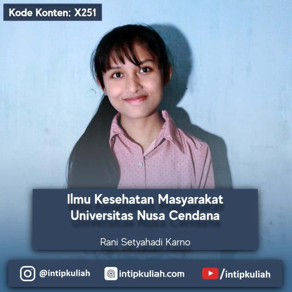 Kesehatan Masyarakat Undana / Universitas Nusa Cendana (Rani)