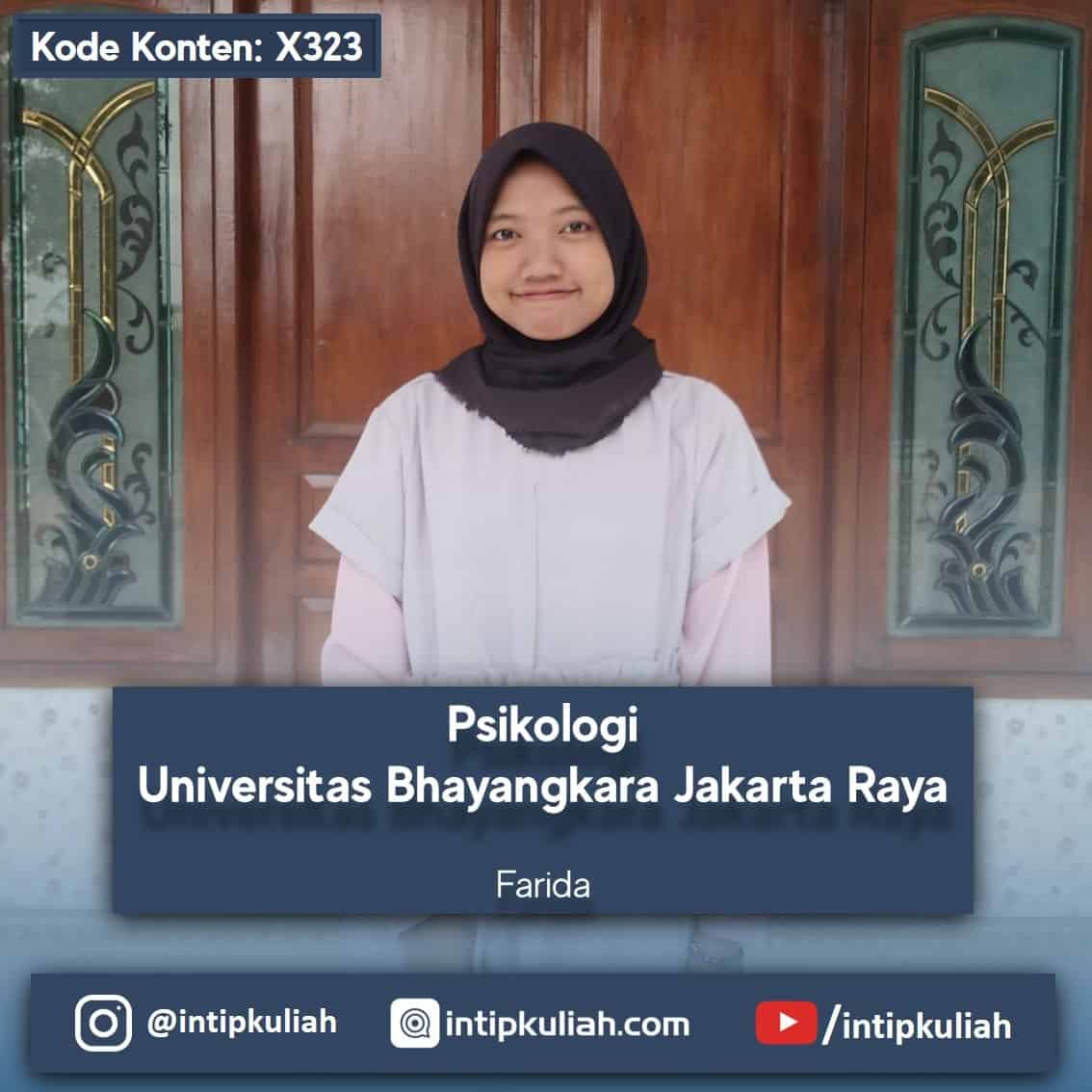 Psikologi Universitas Bhayangkara Jakarta Raya (Farida)
