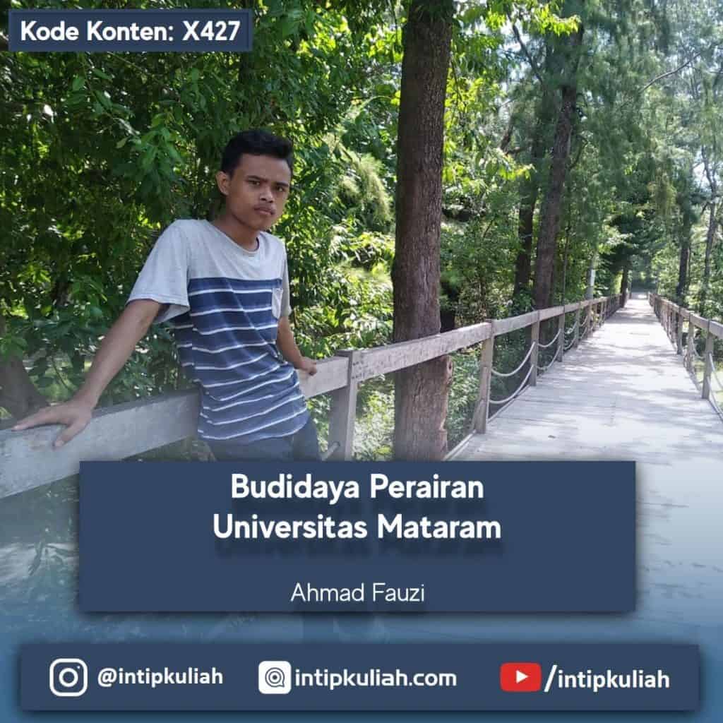 Budidaya Perairan Universitas Mataram (Ahmad)