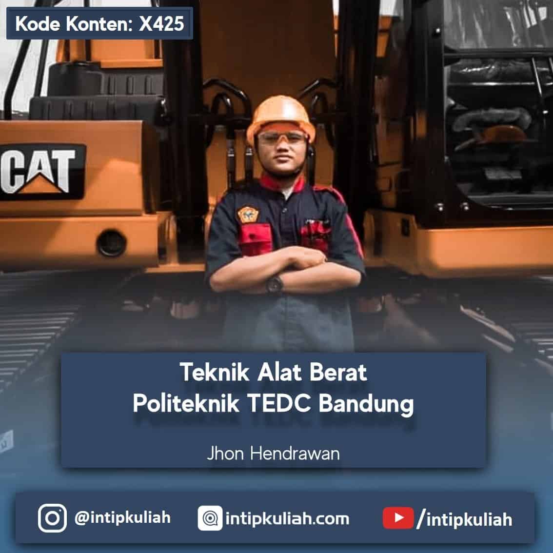 Teknik Alat Berat Politeknik TEDC Bandung (Jhon)
