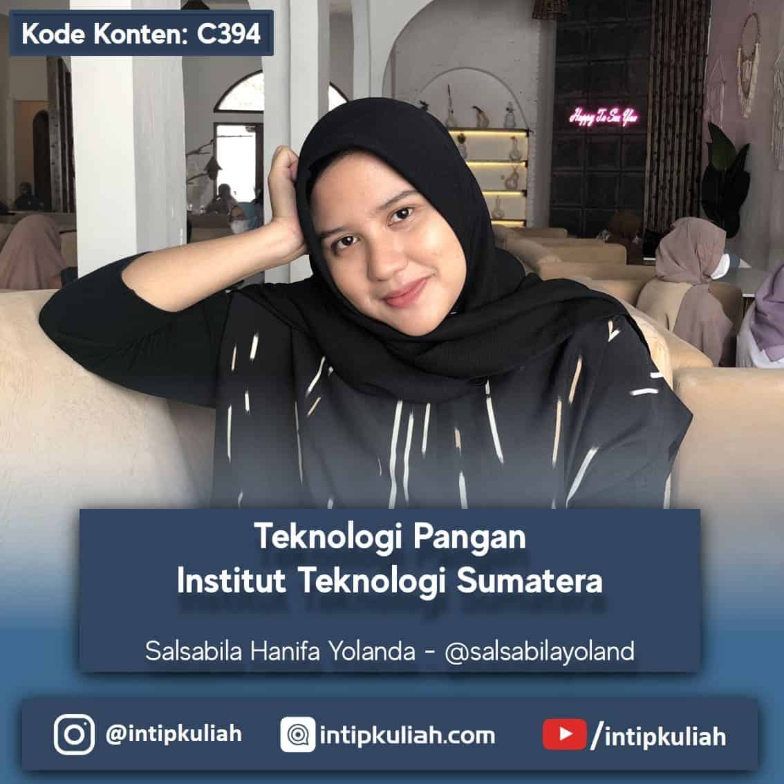 Teknologi Pangan Institut Teknologi Sumatera (Caca)